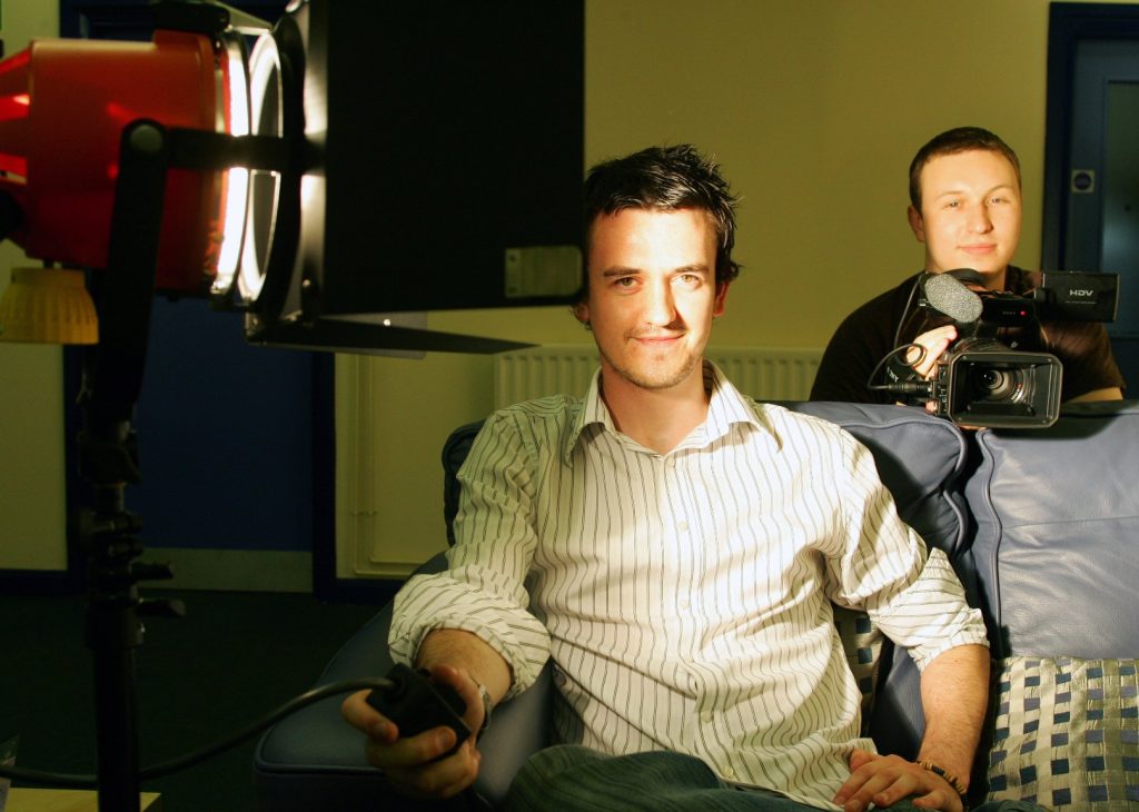 Kevin Owens and Matthew Newman in the early days of YourFilm.