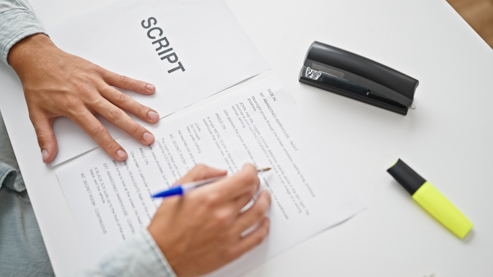 Pre-production script writing